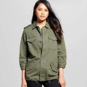 WWW Green Olive Utility Jacket Military Coat Small